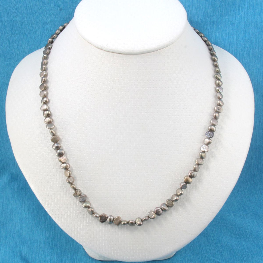 Gray Baby Baroque Pearl Necklace
