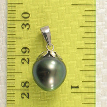 Load image into Gallery viewer, Green Tahitian Pearl Flower Cap Pendant