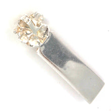 Load image into Gallery viewer, Sterling Silver Hawaiian Heirloom Pendant with Black Enamel (9mm)