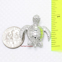 Load image into Gallery viewer, Hawaiian Honu Sea Turtle Sterling Silver Pendant (3D)