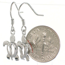 Load image into Gallery viewer, Hawaiian Honu Sea Turtle Sterling Silver Dangle Earrings