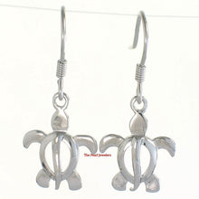 Load image into Gallery viewer, Hawaiian Honu Sea Turtle Sterling Silver Dangle Earrings