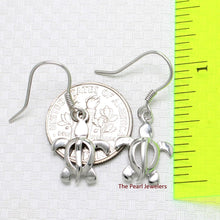 Load image into Gallery viewer, Hawaiian Honu Sea Turtle Sterling Silver Dangle Earrings
