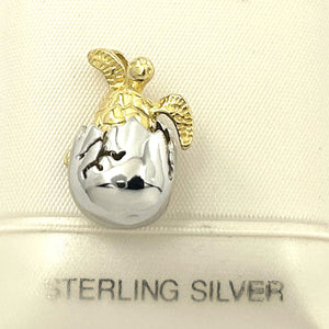 Hawaiian Newly Born Honu Sterling Silver Pendant
