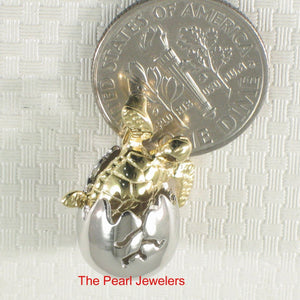 Hawaiian Newly Born Honu Sterling Silver Pendant