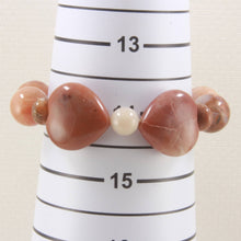 Load image into Gallery viewer, Heart Shape Multi-Color Agate with Roundel Beads Bracelet