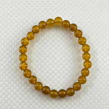 Load image into Gallery viewer, 6mm Honey Agate Gemstone Stretch Bracelet