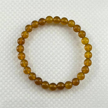 Load image into Gallery viewer, 6mm Honey Agate Gemstone Stretch Bracelet