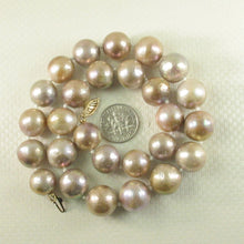 Load image into Gallery viewer, Lavender Nucleated Pearl Necklace with 14k Gold Clasp – 16”