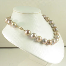 Load image into Gallery viewer, Lavender Nucleated Pearl Necklace with 14k Gold Clasp – 16”