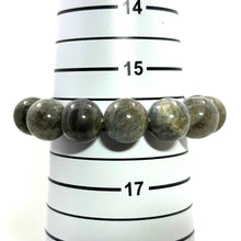 Load image into Gallery viewer, 14mm Labradorite Gemstone Beads Stretchy Bracelet