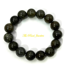 Load image into Gallery viewer, 14mm Labradorite Gemstone Beads Stretchy Bracelet