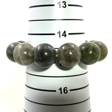 Load image into Gallery viewer, 16mm Labradorite Gemstone Beads Stretchy Bracelet