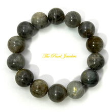 Load image into Gallery viewer, 16mm Labradorite Gemstone Beads Stretchy Bracelet