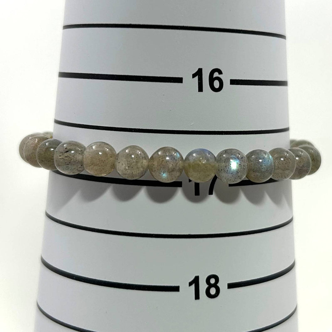 6mm Labradorite Gemstone Beads Endless Bracelet