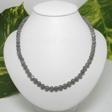 Labradorite Round Bead Necklace