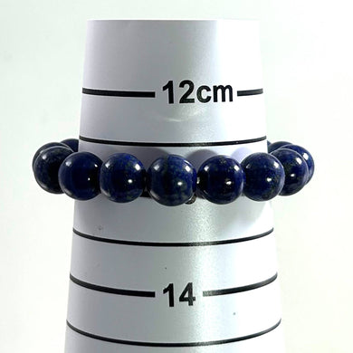 10mm Lapis Lazuli Gemstone Stretch Bracelet