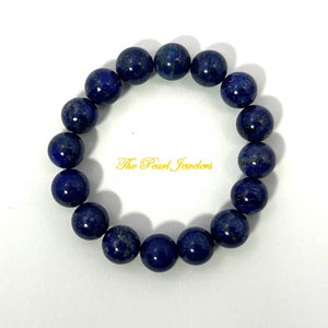 10mm Lapis Lazuli Gemstone Stretch Bracelet