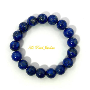 10mm Lapis Lazuli Gemstone Stretch Bracelet