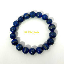 Load image into Gallery viewer, 10mm Lapis Lazuli Gemstone Stretch Bracelet