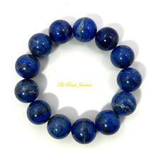Load image into Gallery viewer, 17mm Lapis Lazuli Gemstone Stretch Bracelet