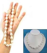 Load image into Gallery viewer, Baroque Pearl Necklace with CZ Magnet Clasp – 17&quot; to 19&quot; Options