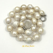 Load image into Gallery viewer, 11–14mm Baroque Pearl Necklace with Spring Clasp – 18”