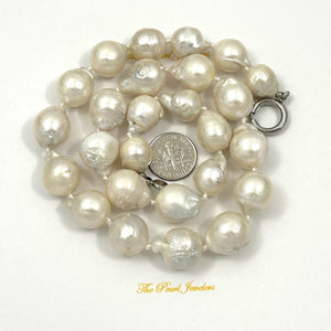 11–14mm Baroque Pearl Necklace with Spring Clasp – 18”