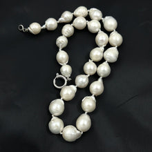 Load image into Gallery viewer, 11–14mm Baroque Pearl Necklace with Spring Clasp – 18”