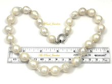 Load image into Gallery viewer, 11–14mm Baroque Pearl Necklace with Spring Clasp – 18”