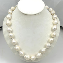 Load image into Gallery viewer, 11–14mm Baroque Pearl Necklace with Spring Clasp – 18”