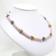 Load image into Gallery viewer, Lavender Coin &amp; Roundel Pearl Necklace – Sterling Silver