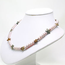 Load image into Gallery viewer, Lavender Coin &amp; Roundel Pearl Necklace – Sterling Silver