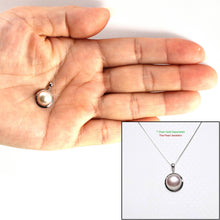 Load image into Gallery viewer, Lavender Pearl Pendant – 14k White Gold Encircles Design
