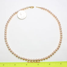 Load image into Gallery viewer, Peach Freshwater Cultured Pearl Necklace with Gold-Filled Clasp