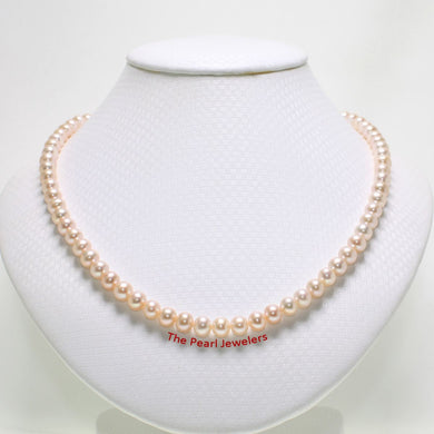 Peach Freshwater Cultured Pearl Necklace with Gold-Filled Clasp