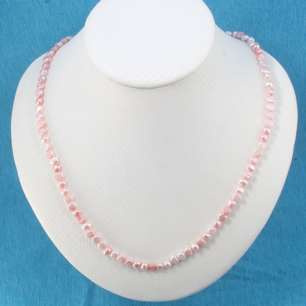 Misty Rose Small Baroque Pearl Necklace