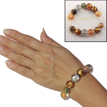 Load image into Gallery viewer, 12–14mm Rainbow Gemstone Dragon Beads Bracelet