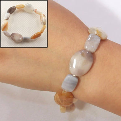 Mix Shape Multi-Color Agate Beads Bracelet – Style A.C