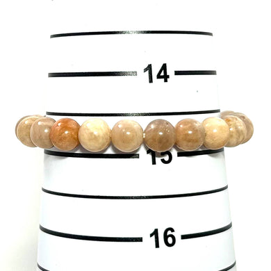 8mm Genuine Moonstone Beads Endless Stretch Bracelet