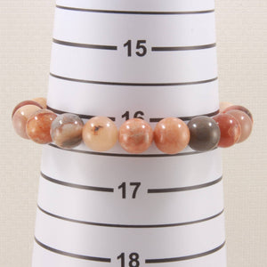 10mm Multi-Color Agate Round Beads Bracelet
