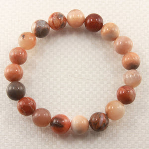 10mm Multi-Color Agate Round Beads Bracelet