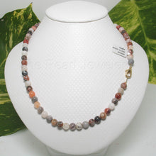Load image into Gallery viewer, 6mm Multi-Color Agate Necklace