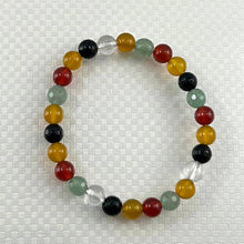 Load image into Gallery viewer, 6mm Multicolor Agate Stretch Bracelet