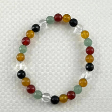 Load image into Gallery viewer, 6mm Multicolor Agate Stretch Bracelet