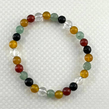 Load image into Gallery viewer, 6mm Multicolor Agate Stretch Bracelet