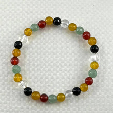 Load image into Gallery viewer, 6mm Multicolor Agate Stretch Bracelet
