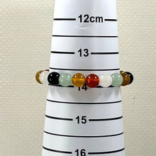 Load image into Gallery viewer, 8mm Multicolor Agate Stretch Beaded Bracelet