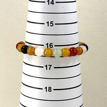 Load image into Gallery viewer, 8mm Multicolor Agate Stretch Beaded Bracelet