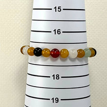 Load image into Gallery viewer, 8mm Multicolor Agate Stretch Beaded Bracelet
